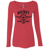 T-Shirts Vintage Red / Small Rocket Flight Academy Women's Triblend Long Sleeve Shirt