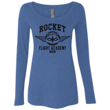 T-Shirts Vintage Royal / Small Rocket Flight Academy Women's Triblend Long Sleeve Shirt