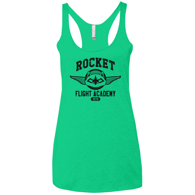 T-Shirts Envy / X-Small Rocket Flight Academy Women's Triblend Racerback Tank