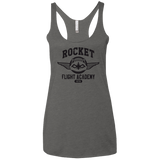T-Shirts Premium Heather / X-Small Rocket Flight Academy Women's Triblend Racerback Tank