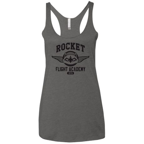 T-Shirts Premium Heather / X-Small Rocket Flight Academy Women's Triblend Racerback Tank