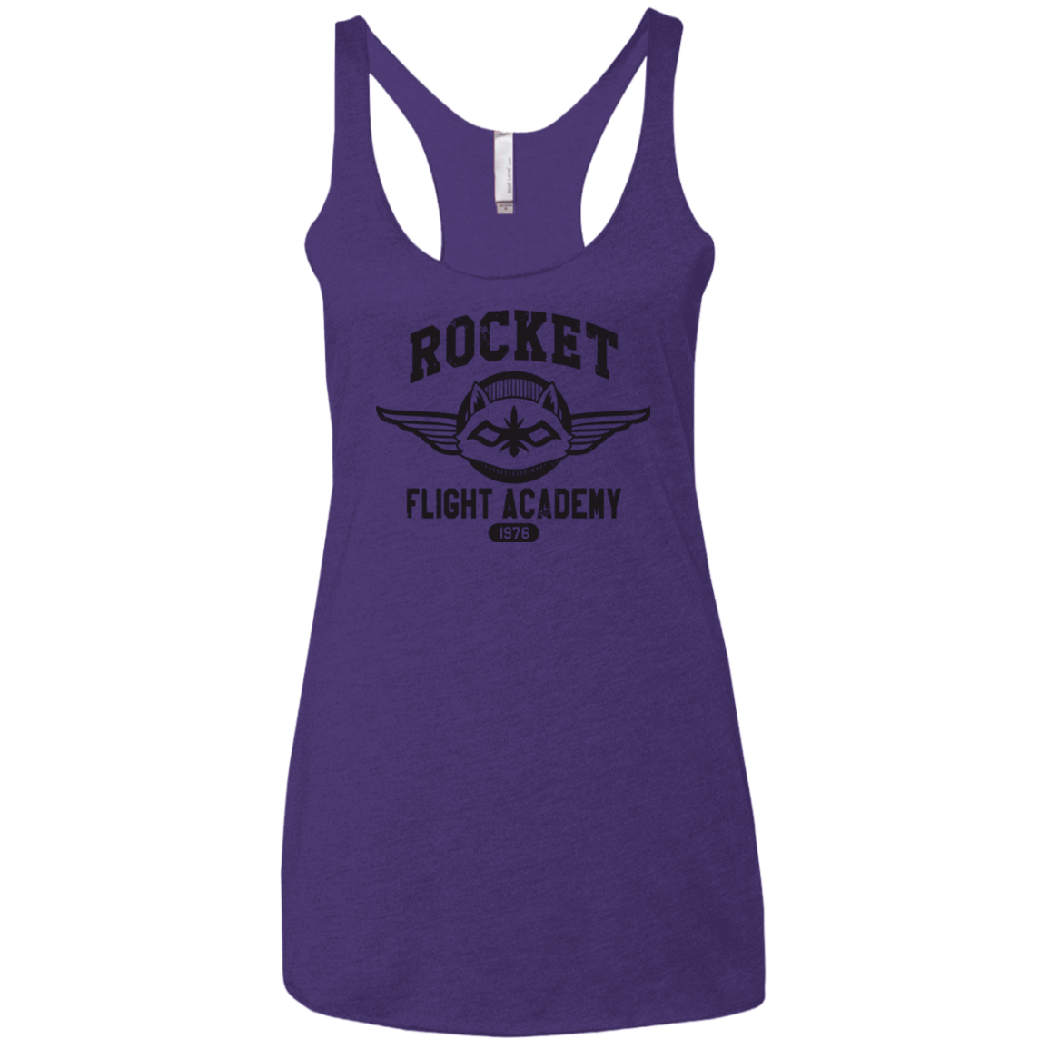 T-Shirts Purple / X-Small Rocket Flight Academy Women's Triblend Racerback Tank