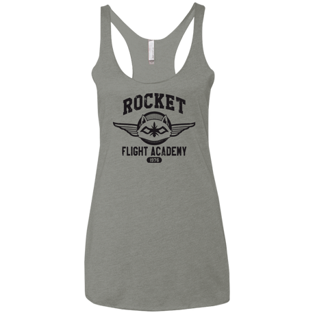 T-Shirts Venetian Grey / X-Small Rocket Flight Academy Women's Triblend Racerback Tank