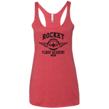 T-Shirts Vintage Red / X-Small Rocket Flight Academy Women's Triblend Racerback Tank