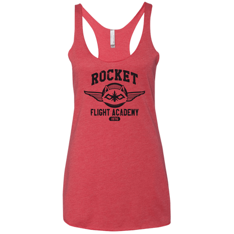 T-Shirts Vintage Red / X-Small Rocket Flight Academy Women's Triblend Racerback Tank