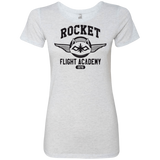 T-Shirts Heather White / Small Rocket Flight Academy Women's Triblend T-Shirt