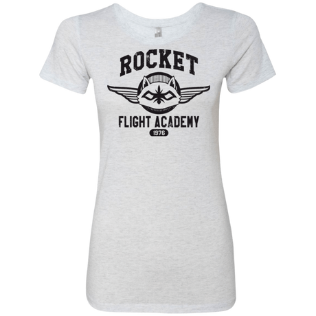 T-Shirts Heather White / Small Rocket Flight Academy Women's Triblend T-Shirt