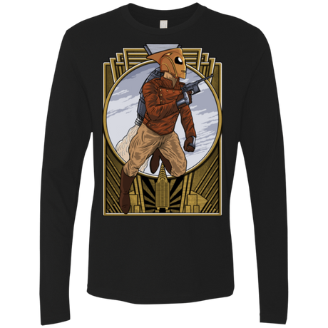 T-Shirts Black / Small Rocket Man Men's Premium Long Sleeve