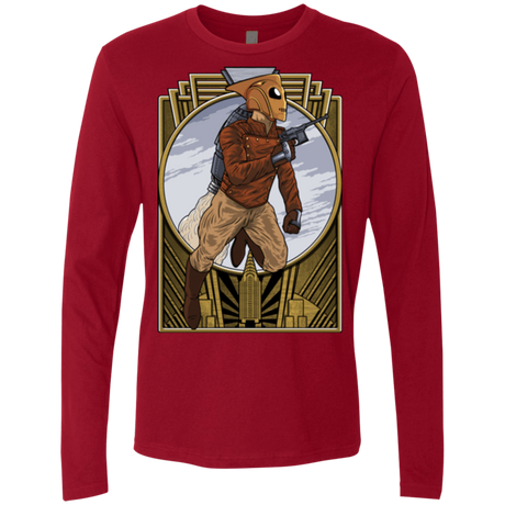 T-Shirts Cardinal / Small Rocket Man Men's Premium Long Sleeve