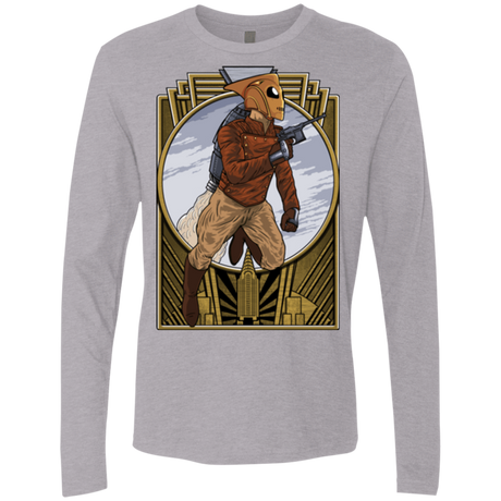 T-Shirts Heather Grey / Small Rocket Man Men's Premium Long Sleeve