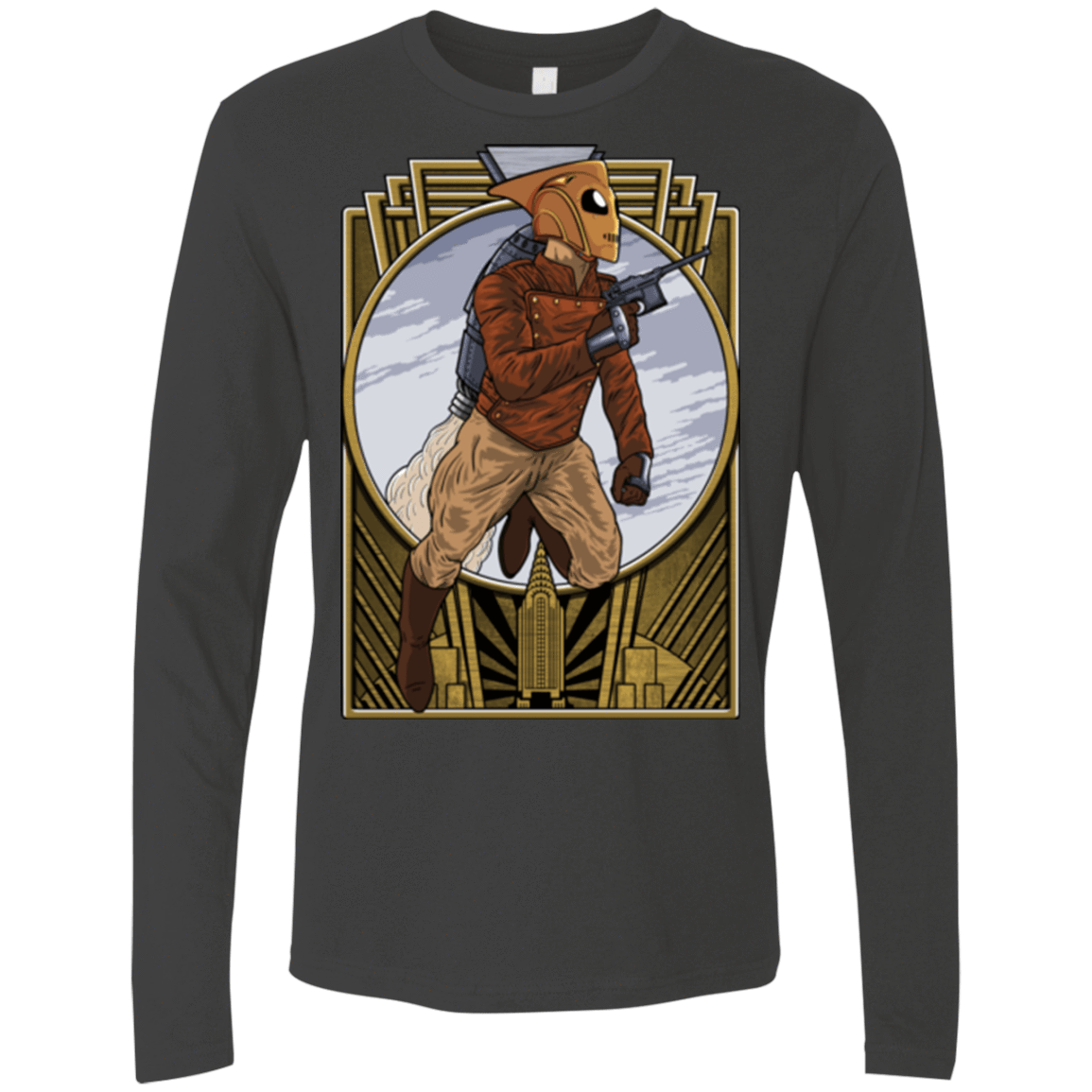 T-Shirts Heavy Metal / Small Rocket Man Men's Premium Long Sleeve