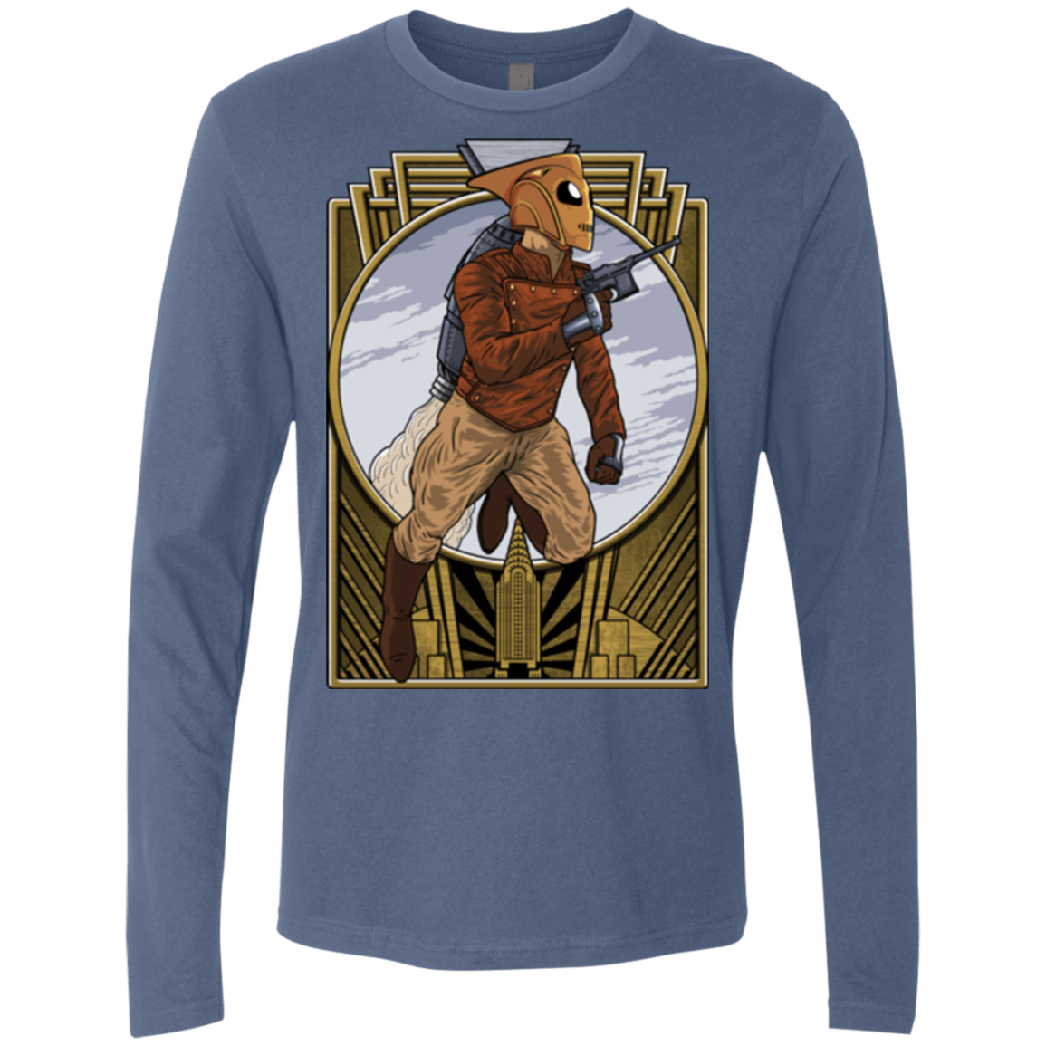 T-Shirts Indigo / Small Rocket Man Men's Premium Long Sleeve