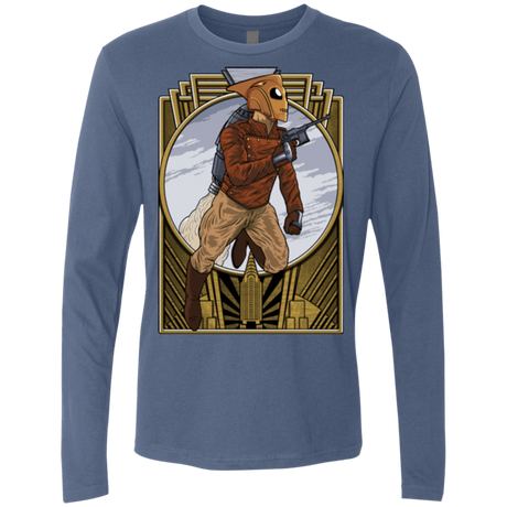 T-Shirts Indigo / Small Rocket Man Men's Premium Long Sleeve