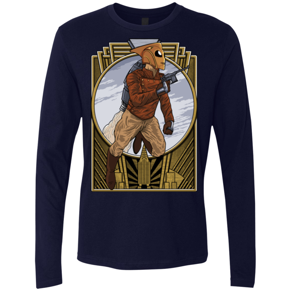 T-Shirts Midnight Navy / Small Rocket Man Men's Premium Long Sleeve