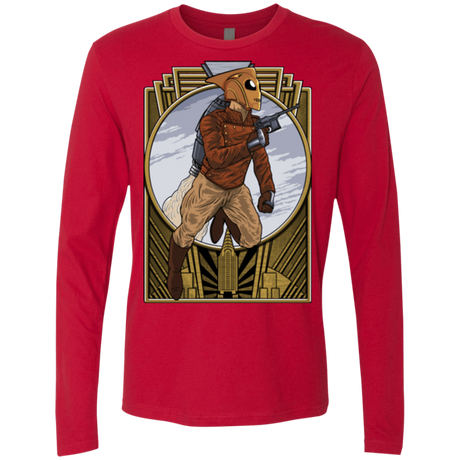 T-Shirts Red / Small Rocket Man Men's Premium Long Sleeve