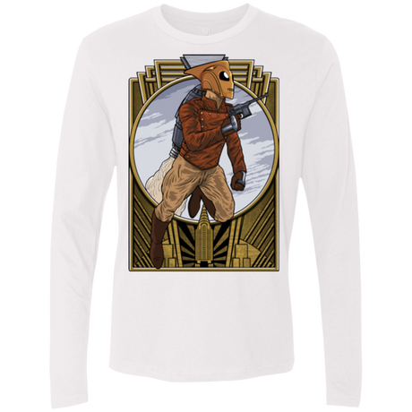 T-Shirts White / Small Rocket Man Men's Premium Long Sleeve