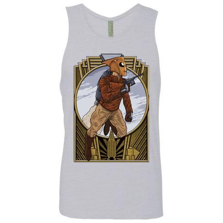 T-Shirts Heather Grey / Small Rocket Man Men's Premium Tank Top