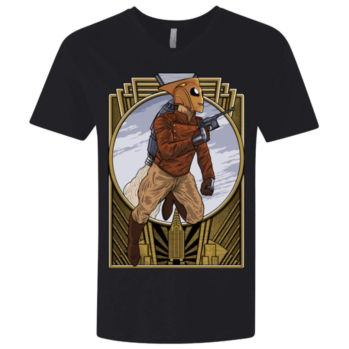 T-Shirts Black / X-Small Rocket Man Men's Premium V-Neck