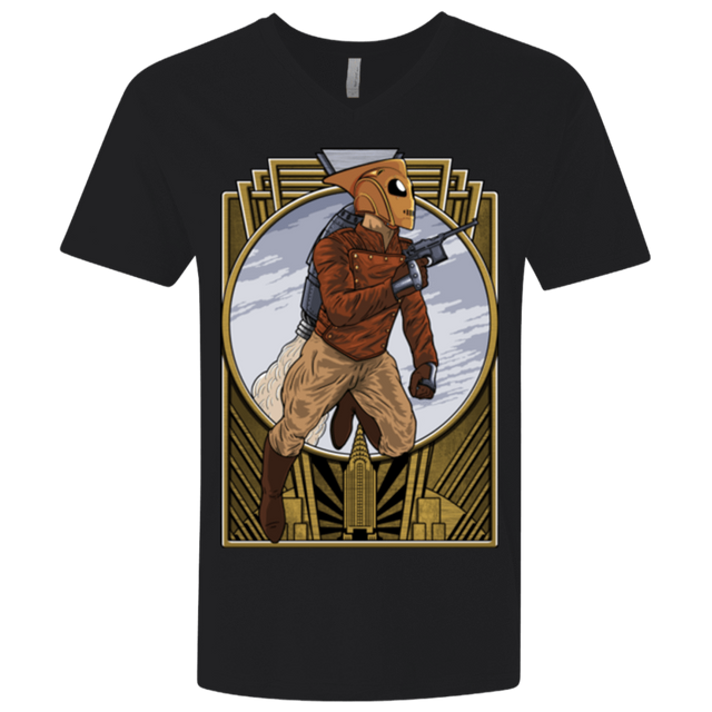 T-Shirts Black / X-Small Rocket Man Men's Premium V-Neck