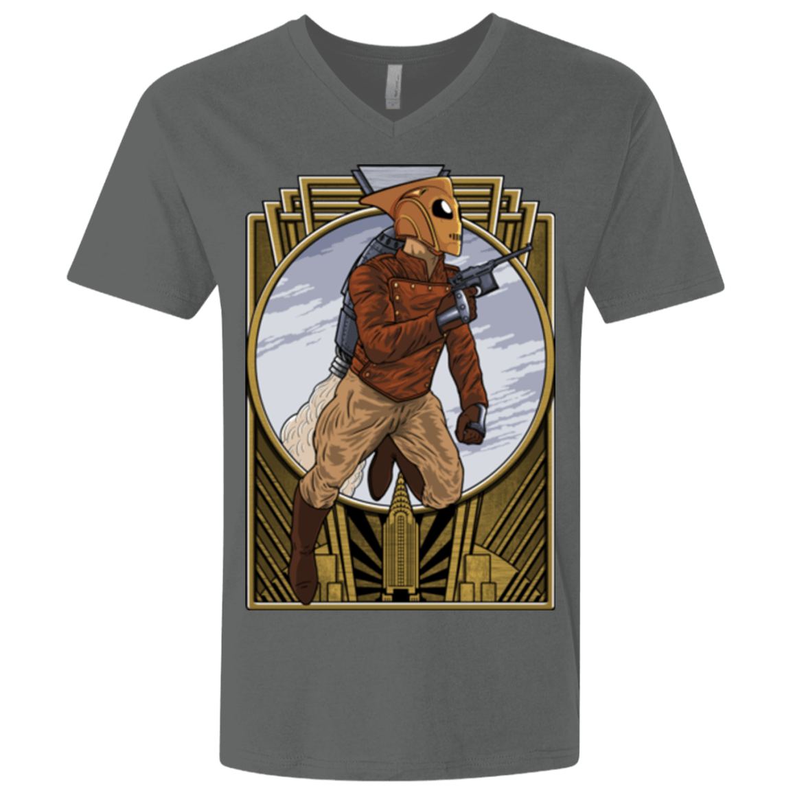 T-Shirts Heavy Metal / X-Small Rocket Man Men's Premium V-Neck