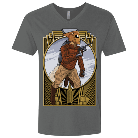 T-Shirts Heavy Metal / X-Small Rocket Man Men's Premium V-Neck