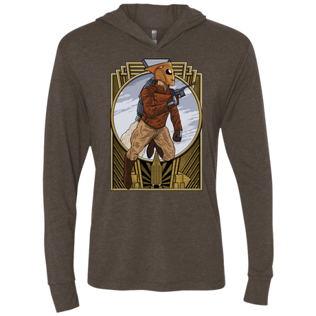 T-Shirts Rocket Man Triblend Long Sleeve Hoodie Tee