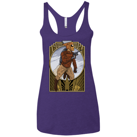 T-Shirts Purple Rush / X-Small Rocket Man Women's Triblend Racerback Tank