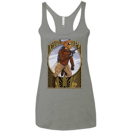 T-Shirts Venetian Grey / X-Small Rocket Man Women's Triblend Racerback Tank