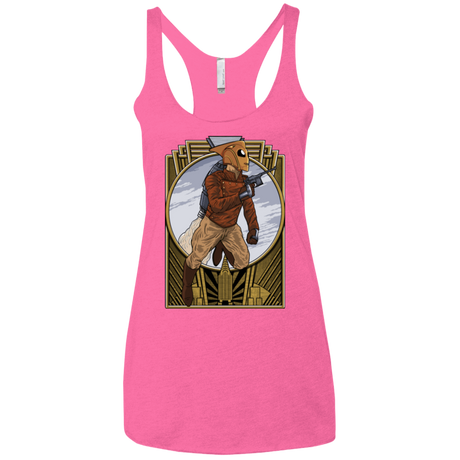 T-Shirts Vintage Pink / X-Small Rocket Man Women's Triblend Racerback Tank