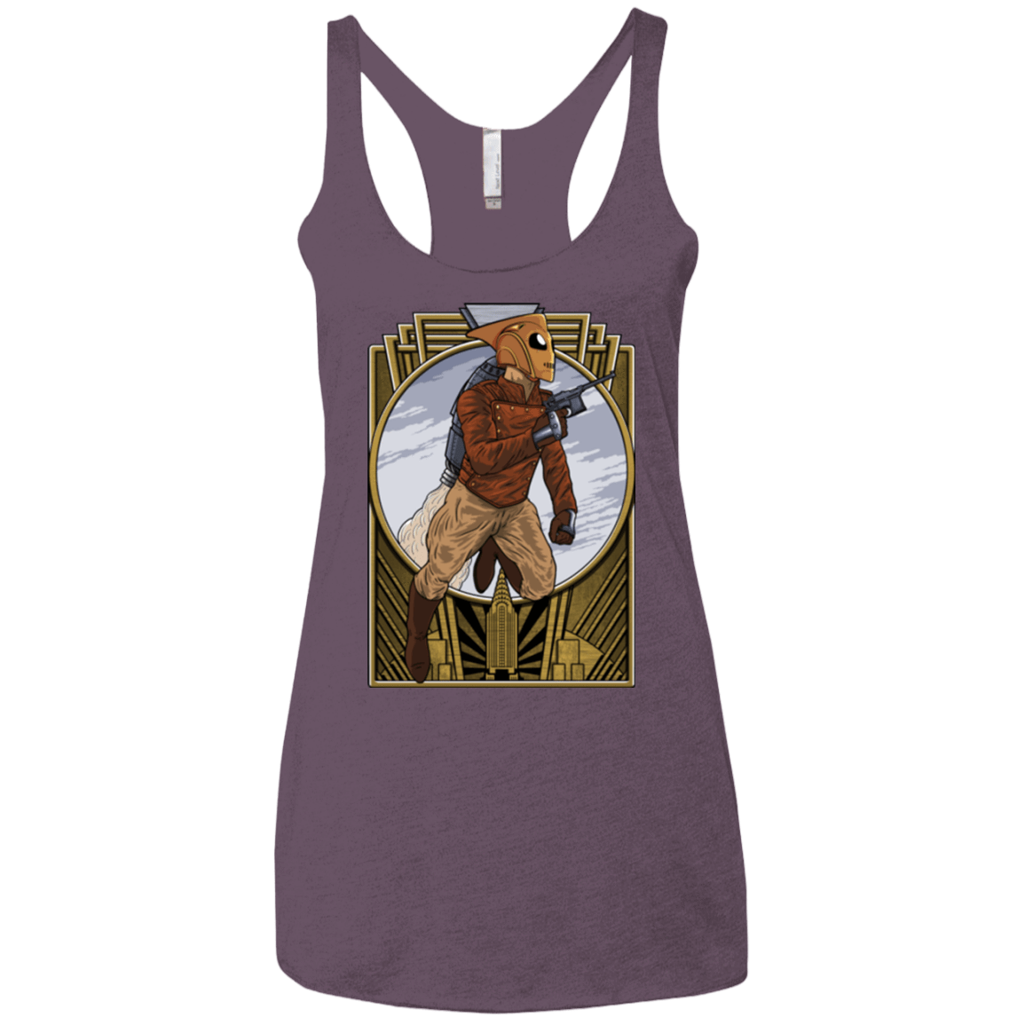 T-Shirts Vintage Purple / X-Small Rocket Man Women's Triblend Racerback Tank