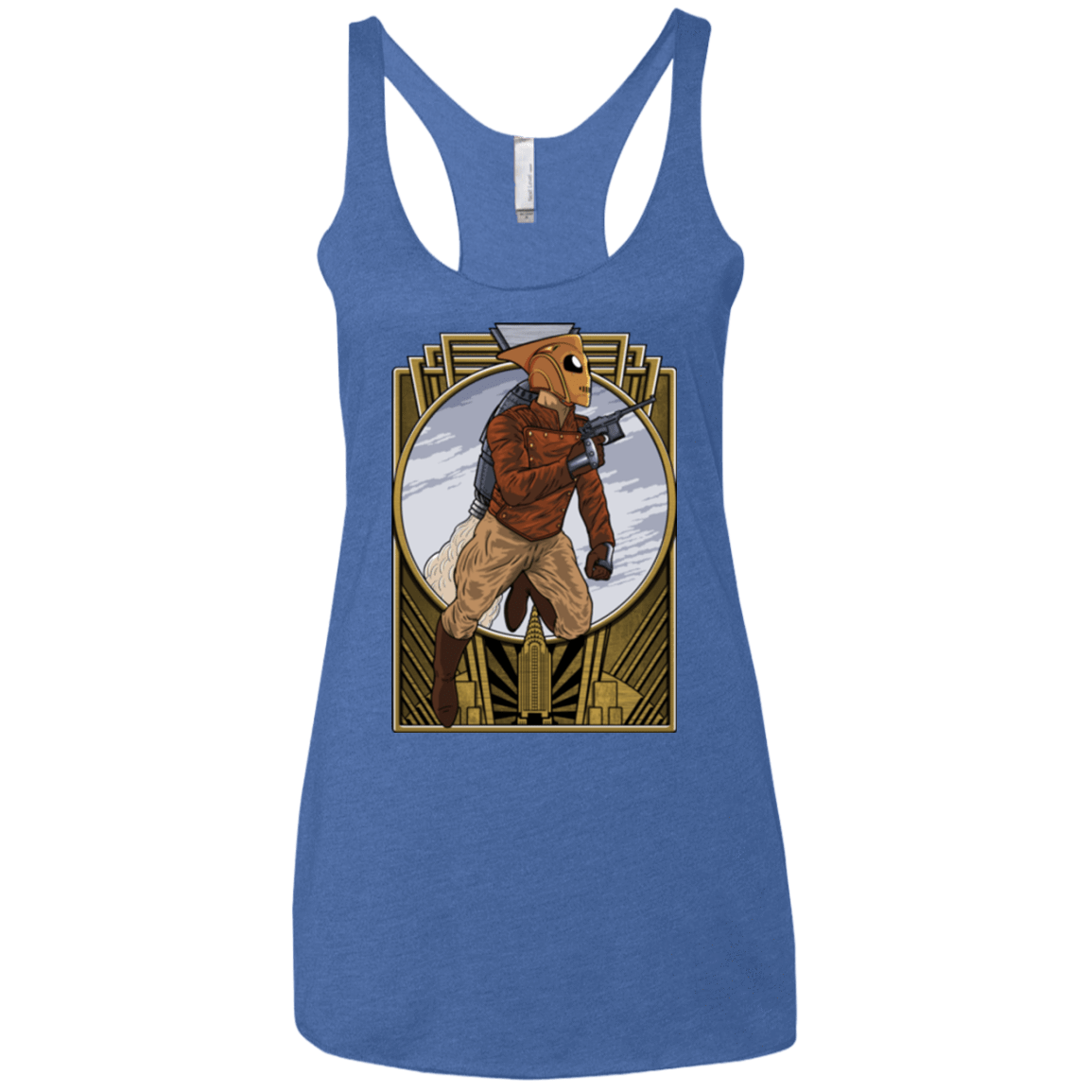 T-Shirts Vintage Royal / X-Small Rocket Man Women's Triblend Racerback Tank