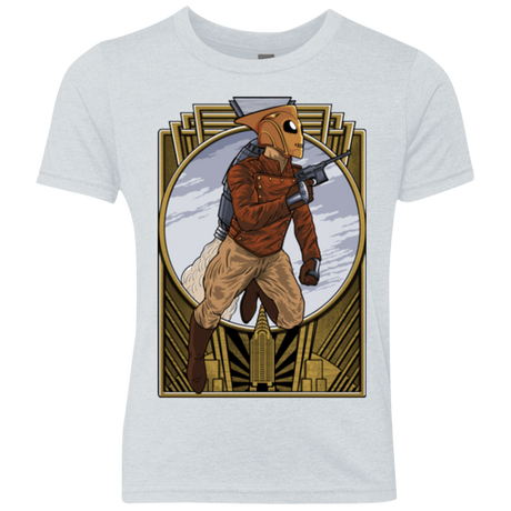 T-Shirts Heather White / YXS Rocket Man Youth Triblend T-Shirt