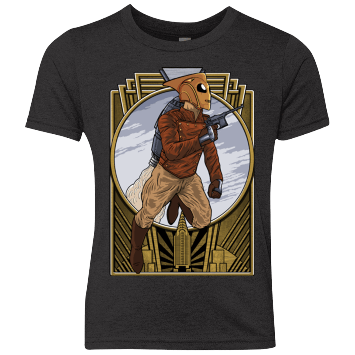 T-Shirts Vintage Black / YXS Rocket Man Youth Triblend T-Shirt