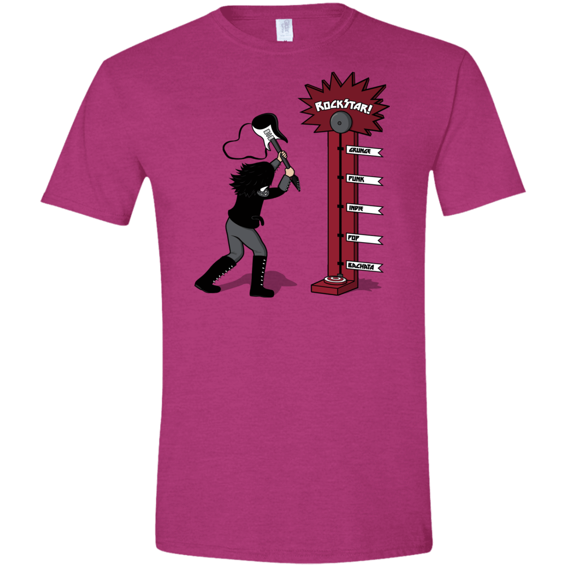 T-Shirts Antique Heliconia / S Rockstar Men's Semi-Fitted Softstyle