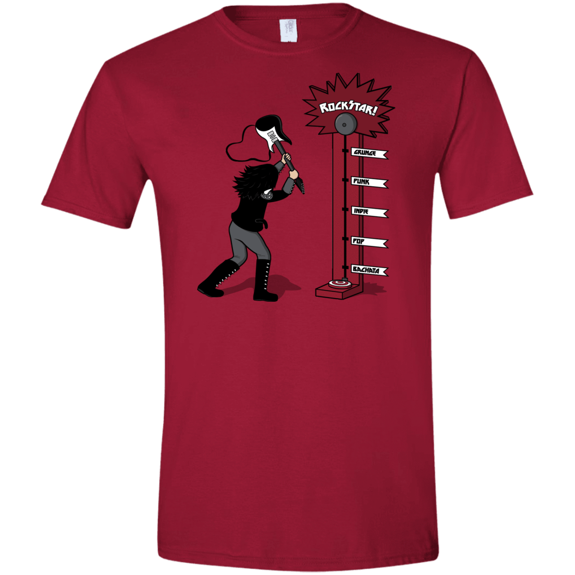 T-Shirts Cardinal Red / S Rockstar Men's Semi-Fitted Softstyle