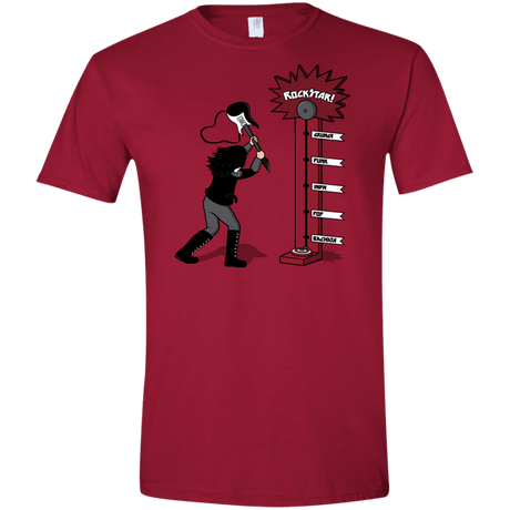 T-Shirts Cardinal Red / S Rockstar Men's Semi-Fitted Softstyle