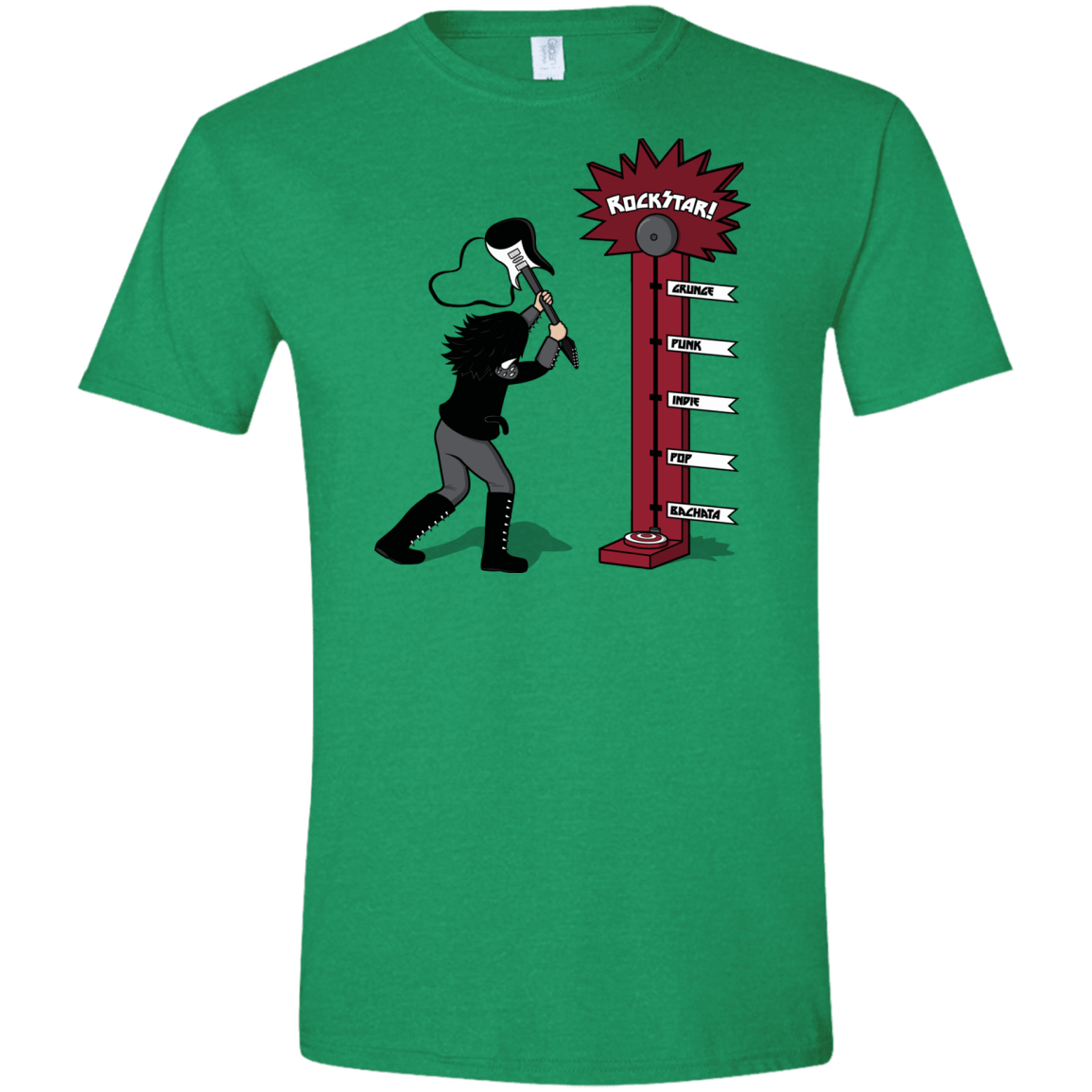 T-Shirts Heather Irish Green / S Rockstar Men's Semi-Fitted Softstyle