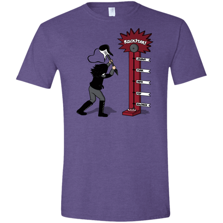 T-Shirts Heather Purple / S Rockstar Men's Semi-Fitted Softstyle
