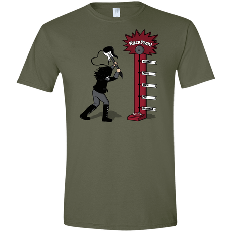 T-Shirts Military Green / S Rockstar Men's Semi-Fitted Softstyle