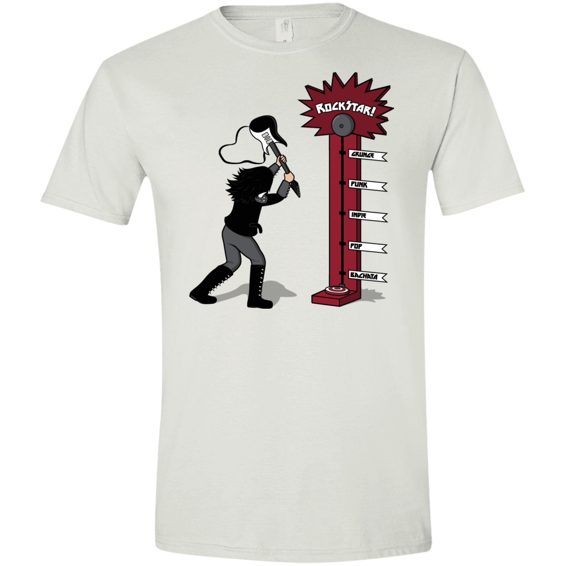 T-Shirts White / X-Small Rockstar Men's Semi-Fitted Softstyle