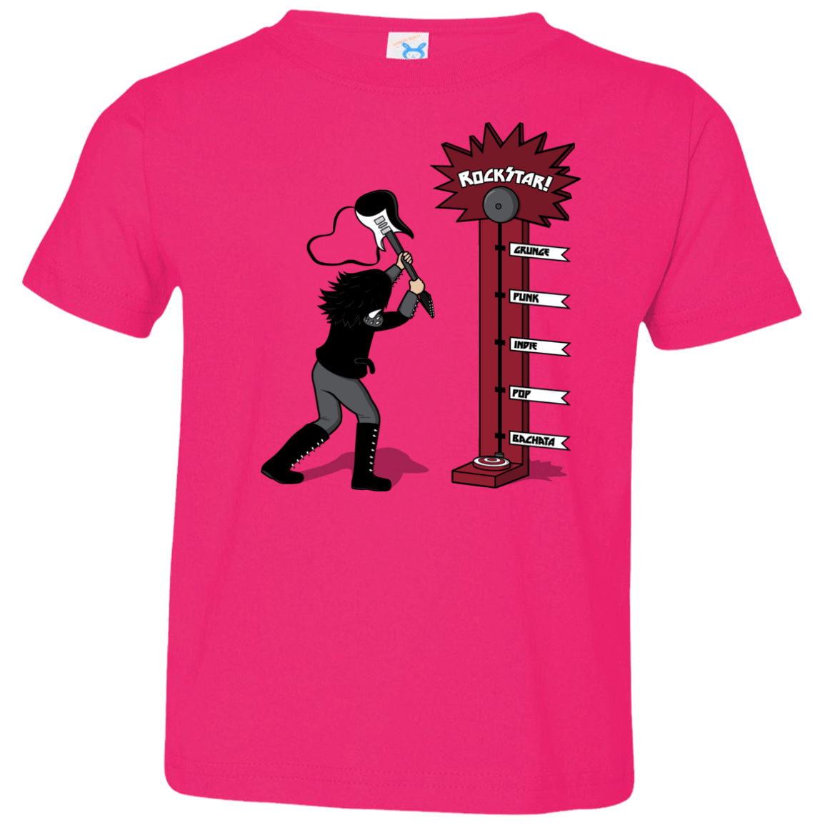 T-Shirts Hot Pink / 2T Rockstar Toddler Premium T-Shirt