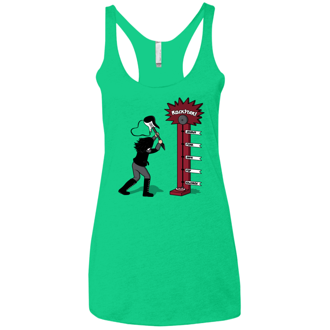 T-Shirts Envy / X-Small Rockstar Women's Triblend Racerback Tank
