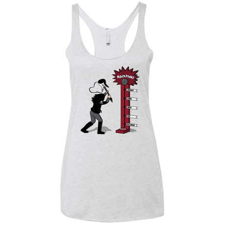 T-Shirts Heather White / X-Small Rockstar Women's Triblend Racerback Tank