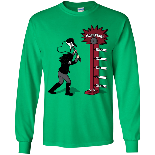 T-Shirts Irish Green / YS Rockstar Youth Long Sleeve T-Shirt