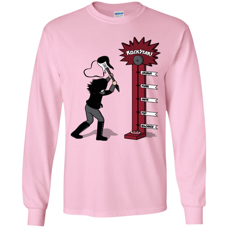 T-Shirts Light Pink / YS Rockstar Youth Long Sleeve T-Shirt