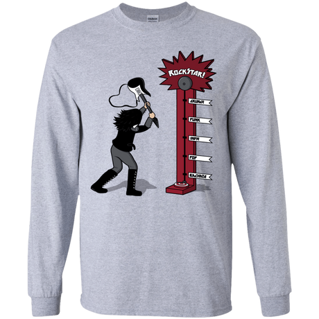 T-Shirts Sport Grey / YS Rockstar Youth Long Sleeve T-Shirt