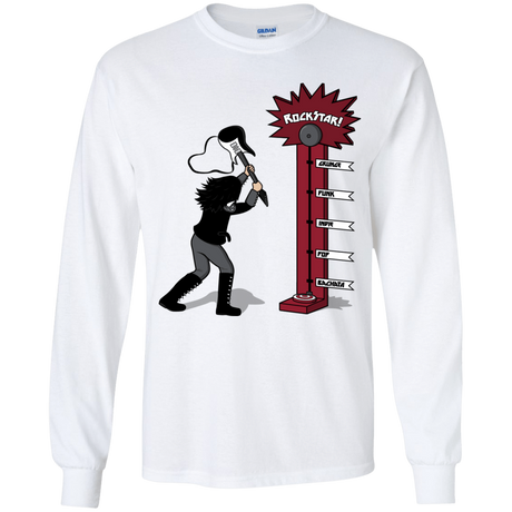 T-Shirts White / YS Rockstar Youth Long Sleeve T-Shirt