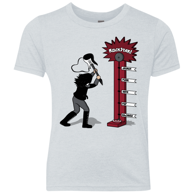 T-Shirts Heather White / YXS Rockstar Youth Triblend T-Shirt
