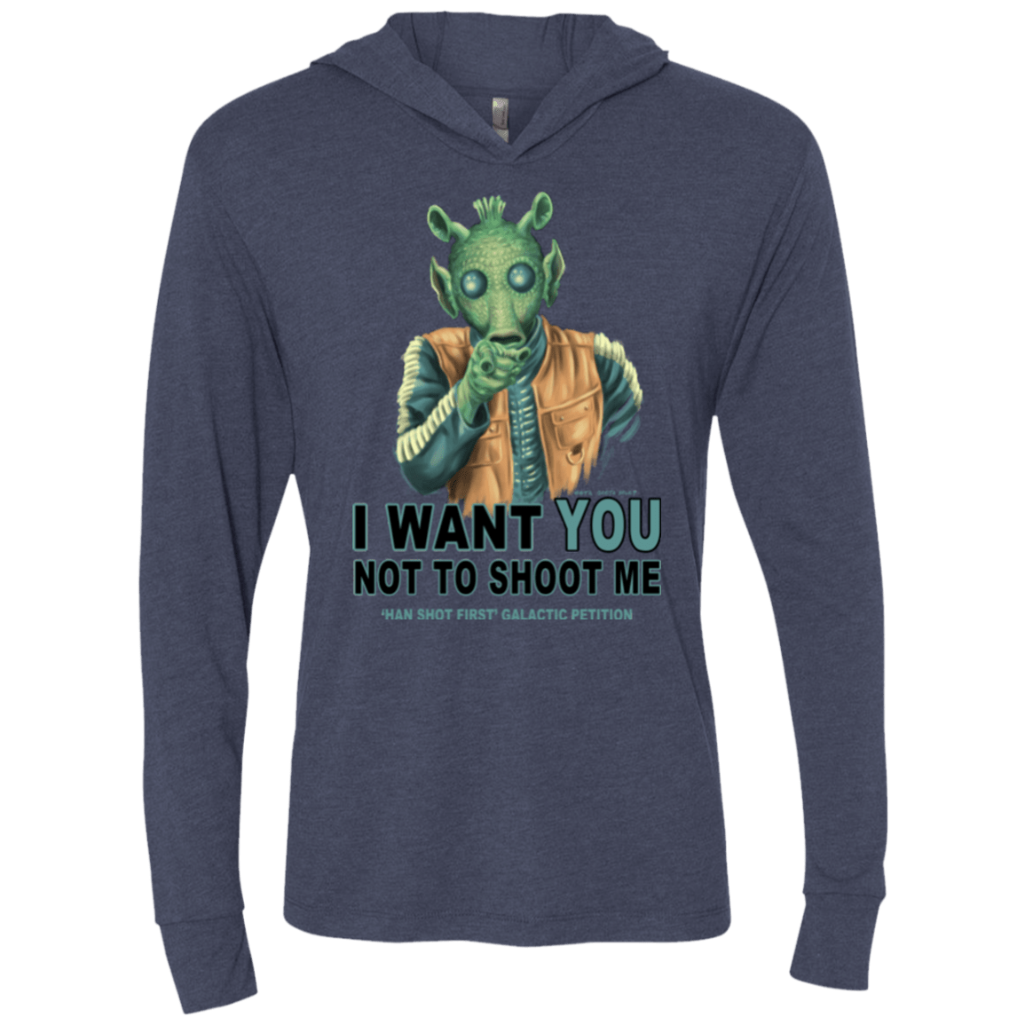 T-Shirts Vintage Navy / X-Small Rodian Petition Triblend Long Sleeve Hoodie Tee