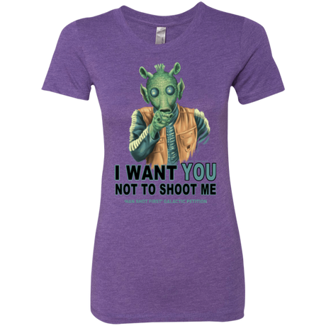 T-Shirts Purple Rush / Small Rodian Petition Women's Triblend T-Shirt